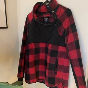 Asymmetrical Snap-Up Fleece